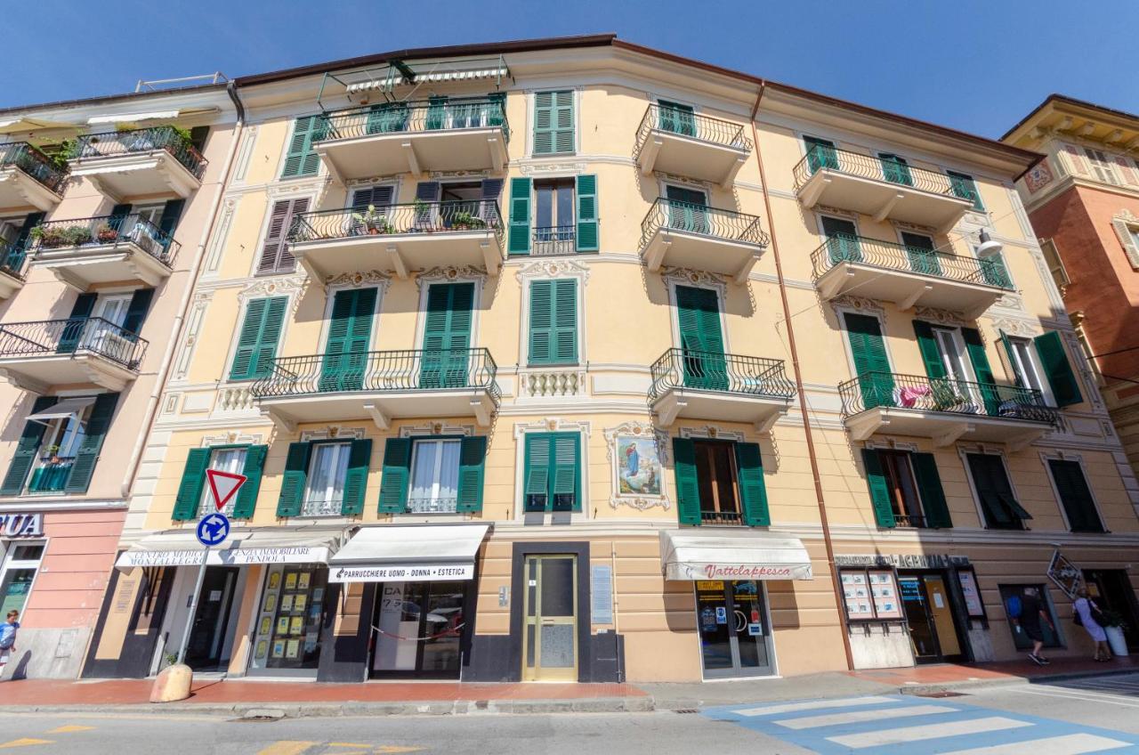 Alla Casa Rosa Al Mare- Centrale A Di Fronte Al Mare- Emozionante- Garage Privato Gratuito A 800 Mt- Aria Condizionata-Wifi Rapallo Exterior foto